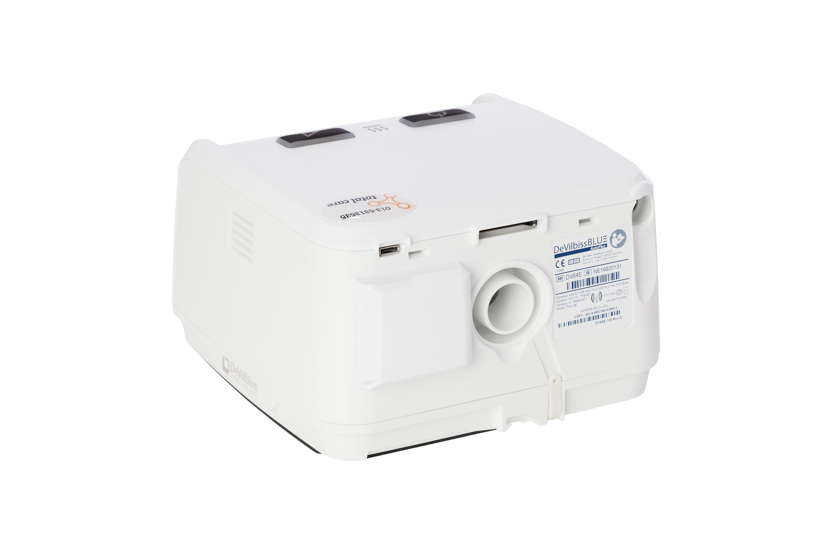 Afbeelding CPAP apparaat DeVilbiss achterkant -DVCA1101-4